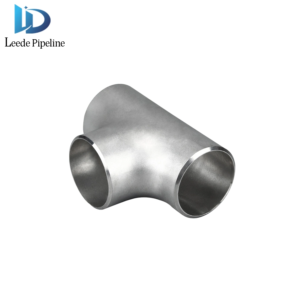 Stainless Steel Fittings Crosshead Reducing Tee Butt Welding Fitting Straight Equal Diameter Tee