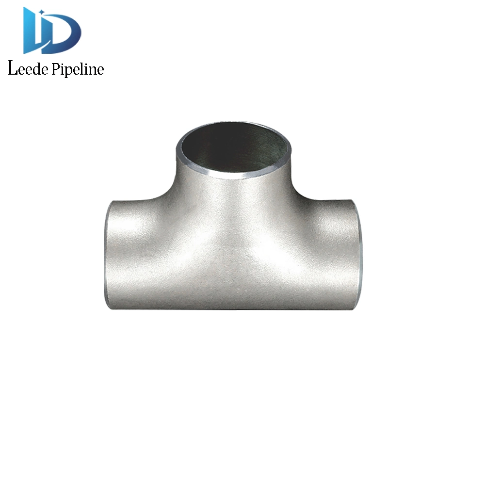 Stainless Steel Fittings Crosshead Reducing Tee Butt Welding Fitting Straight Equal Diameter Tee